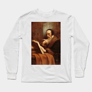 Portrait de Calvin by Ary Scheffer Long Sleeve T-Shirt